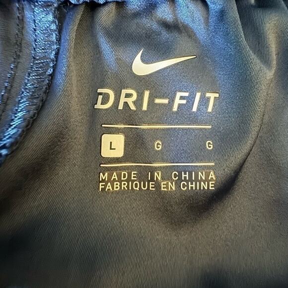 Nike Dri-FIT Windbreaker Track Jogger Pants Women’s Large Blue Zip Pockets - Picture 4 of 7